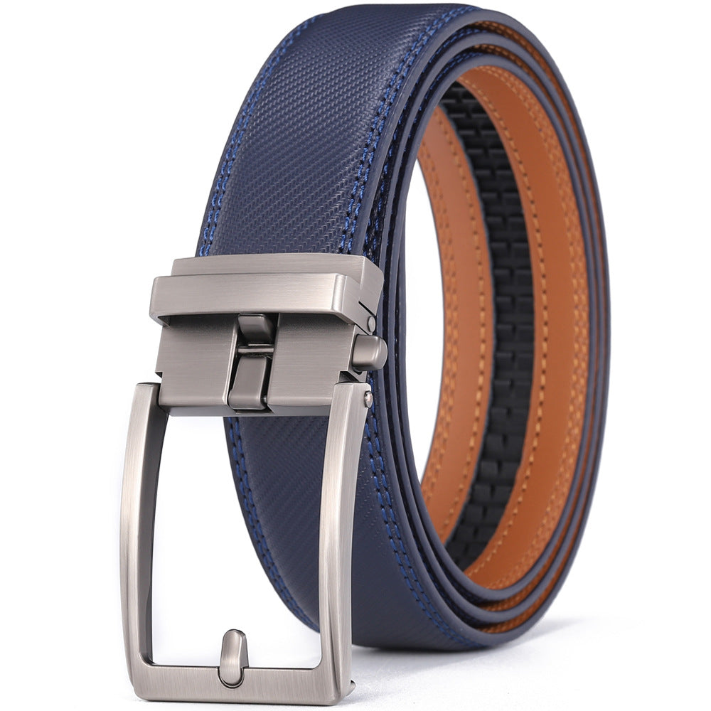 Genuine Leather Automatic Classic Buckle Belt