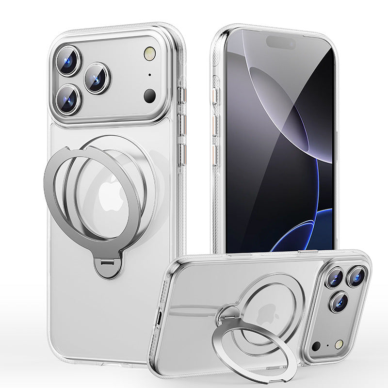 Alloy Reinforced MagSafe iPhone Case with 360 Degree Swivel Stand