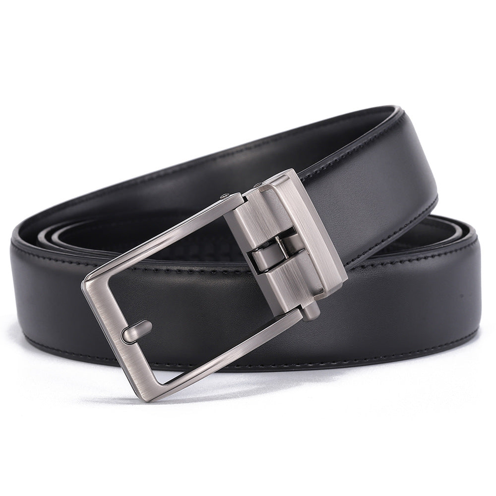 Genuine Leather Automatic Classic Buckle Belt