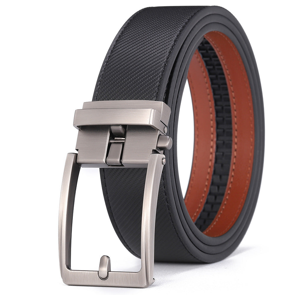 Genuine Leather Automatic Classic Buckle Belt