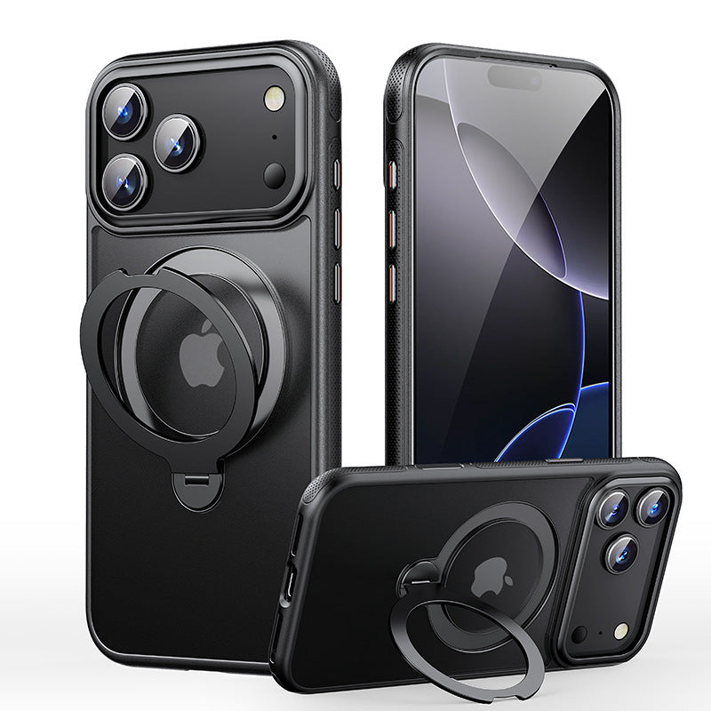 Alloy Reinforced MagSafe iPhone Case with 360 Degree Swivel Stand
