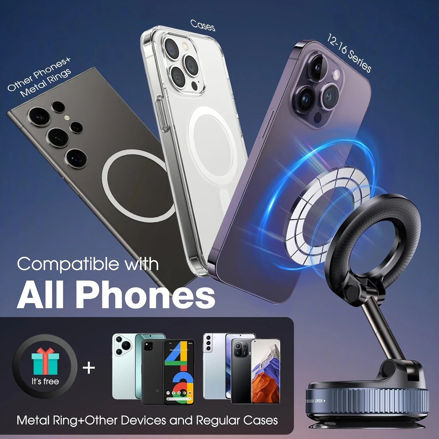 Pocket Magnetic Car Phone Holder