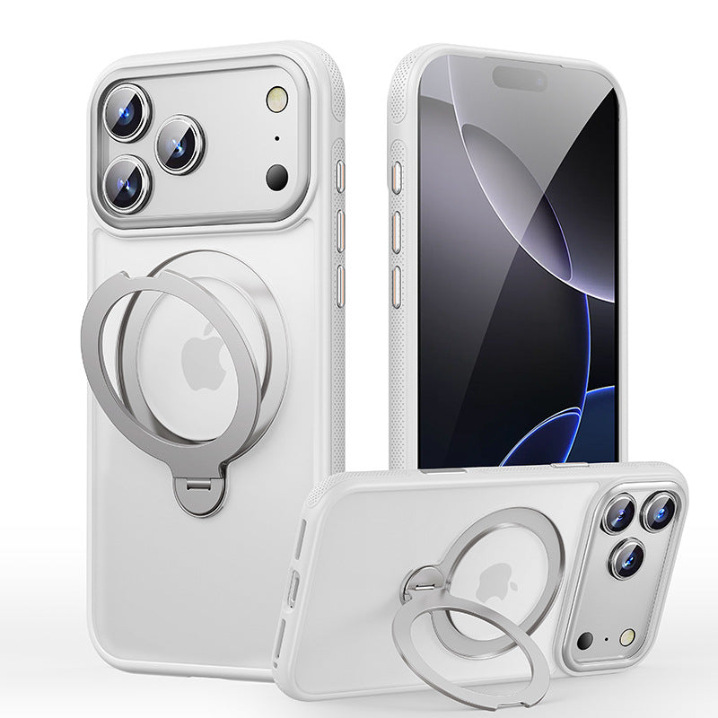 Alloy Reinforced MagSafe iPhone Case with 360 Degree Swivel Stand
